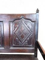 Antique Carved Oak Settle Bench (6 of 10) Antique Carved Oak Settle Bench (6 of 10)