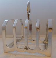 Large 1960 Solid Hallmarked Silver Toast Rack Emile Viner 109g (2 of 7) Large 1960 Solid Hallmarked Silver Toast Rack Emile Viner 109g (2 of 7)