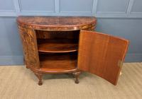 Burr Walnut Demi Lune Commode (9 of 12) Burr Walnut Demi Lune Commode (9 of 12)