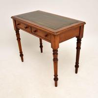 Antique Victorian Walnut Leather Top Writing Table / Desk (8 of 10) Antique Victorian Walnut Leather Top Writing Table / Desk (8 of 10)
