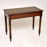 Antique Victorian Mahogany Leather Top Writing Table / Desk (9 of 9) Antique Victorian Mahogany Leather Top Writing Table / Desk (9 of 9)