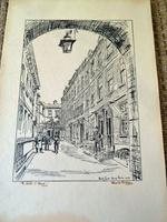 Hanslip Fletcher Original Pen & Ink Drawing & another Lithograph- London Scene 1928 (8 of 9) Hanslip Fletcher Original Pen & Ink Drawing & another Lithograph- London Scene 1928 (8 of 9)