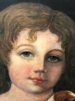 Genre 19th Century Oil Painting Portrait Young Girl & Cavalier King Charles Spaniel "Faithful Friend" (4 of 12) Genre 19th Century Oil Painting Portrait Young Girl & Cavalier King Charles Spaniel "Faithful Friend" (4 of 12)