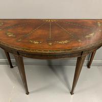 18th Century Decorated Demi-lune Console Table (5 of 11) 18th Century Decorated Demi-lune Console Table (5 of 11)