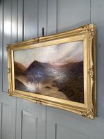 Antique Scottish landscape oil painting with Highland Cattle signed M Allinson 1 of 2 (3 of 10) Antique Scottish landscape oil painting with Highland Cattle signed M Allinson 1 of 2 (3 of 10)