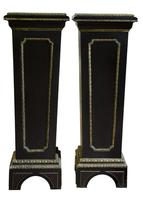 Pair of French Louis XIV Style Ebonised Stands (2 of 5) Pair of French Louis XIV Style Ebonised Stands (2 of 5)