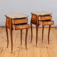 Pair of French Walnut & Kingwood Bedside Cabinets (6 of 8) Pair of French Walnut & Kingwood Bedside Cabinets (6 of 8)