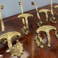 Set of 8 Brass Hat & Coat Hooks (5 of 6) Set of 8 Brass Hat & Coat Hooks (5 of 6)