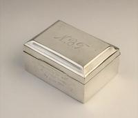 George V Silver Cigarette Box by F H Adams & Co, Birmingham 1922, of Rectangular Form (3 of 5) George V Silver Cigarette Box by F H Adams & Co, Birmingham 1922, of Rectangular Form (3 of 5)