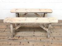 Pair of Antique Rustic Pine Benches (2 of 6) Pair of Antique Rustic Pine Benches (2 of 6)