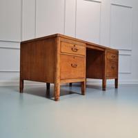 Mid Century Atomic Nuclear Energy Oak Desk (10 of 11) Mid Century Atomic Nuclear Energy Oak Desk (10 of 11)