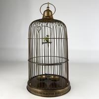 Antique 19th Century Decorative Brass Bird Cage