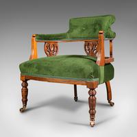 Antique Tub Chair, English, Velvet, Mahogany, Elbow, Seat, Edwardian c.1910 (3 of 12) Antique Tub Chair, English, Velvet, Mahogany, Elbow, Seat, Edwardian c.1910 (3 of 12)