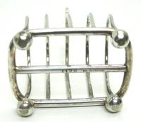 English Antique Solid Silver Art Deco Toast Rack, Super Design Fresh & Clean c.1920 (5 of 5) English Antique Solid Silver Art Deco Toast Rack, Super Design Fresh & Clean c.1920 (5 of 5)