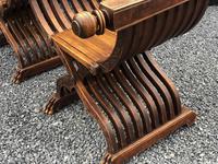 Important Pair Savonarola Walnut Chairs (3 of 7) Important Pair Savonarola Walnut Chairs (3 of 7)