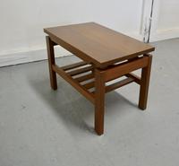 Small Mid Century Modern Teak Coffee Table with Magazine Shelf Under (4 of 4) Small Mid Century Modern Teak Coffee Table with Magazine Shelf Under (4 of 4)