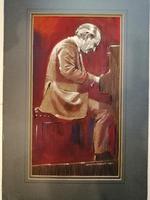 A pastel and watercolour of the Bebop Jazz pianist Joe Palin (4 of 4) A pastel and watercolour of the Bebop Jazz pianist Joe Palin (4 of 4)