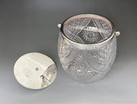 Superb Silver Mounted Victorian Biscuit Barrel (6 of 7) Superb Silver Mounted Victorian Biscuit Barrel (6 of 7)