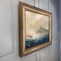 Antique French marine seascape oil painting of Mont St Michel signed Shimmin (10 of 10) Antique French marine seascape oil painting of Mont St Michel signed Shimmin (10 of 10)
