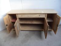 Flat Antique Pine 4 Door 1 Drawer Sideboard / TV Stand to wax / paint (8 of 8) Flat Antique Pine 4 Door 1 Drawer Sideboard / TV Stand to wax / paint (8 of 8)