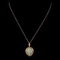 Antique Victorian Natural Pearl Heart Pendant Necklace 18ct Gold Circa 1880 (4 of 7) Antique Victorian Natural Pearl Heart Pendant Necklace 18ct Gold Circa 1880 (4 of 7)