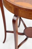 Edwardian Mahogany & Inlaid Circular Side Table (13 of 13) Edwardian Mahogany & Inlaid Circular Side Table (13 of 13)