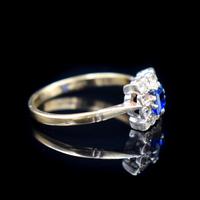 Art Deco Blue Spinel and Clear Spinel 9ct Gold Square Cluster Ring (2 of 9) Art Deco Blue Spinel and Clear Spinel 9ct Gold Square Cluster Ring (2 of 9)