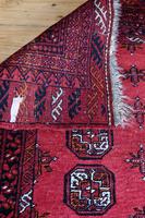 Handmade Bokhara wool rug vibrant red ground (6 of 11) Handmade Bokhara wool rug vibrant red ground (6 of 11)