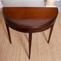 Demilune Card Table Edwardian Mahogany Folding Circular (10 of 11) Demilune Card Table Edwardian Mahogany Folding Circular (10 of 11)