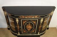Victorian Ebonised & Marquetry Display Cabinet (3 of 7) Victorian Ebonised & Marquetry Display Cabinet (3 of 7)