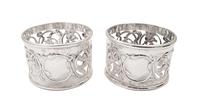 Pair of Antique Edwardian Sterling Silver Napkin Rings in Case 1903 (2 of 9) Pair of Antique Edwardian Sterling Silver Napkin Rings in Case 1903 (2 of 9)