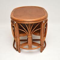 Vintage 1970's Bamboo & Rattan Games Table & Chairs (2 of 12) Vintage 1970's Bamboo & Rattan Games Table & Chairs (2 of 12)