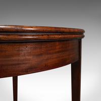Antique Folding Tea Table, English, Mahogany, Side, Demi Lune, Georgian c.1800 (11 of 12) Antique Folding Tea Table, English, Mahogany, Side, Demi Lune, Georgian c.1800 (11 of 12)