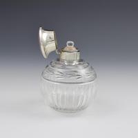 Silver, Lilac Guilloche Enamel & Cut Glass Scent Bottle (10 of 12) Silver, Lilac Guilloche Enamel & Cut Glass Scent Bottle (10 of 12)