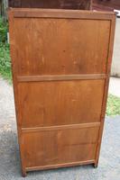1960's 2 Door Oak Wardrobe with Linen Fold (4 of 4) 1960's 2 Door Oak Wardrobe with Linen Fold (4 of 4)