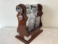Twin Tantalus of Cut Glass & Mahogany (2 of 4) Twin Tantalus of Cut Glass & Mahogany (2 of 4)