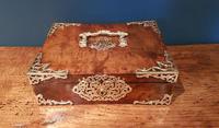 Superb Antique Figured Walnut Jewellery Box (6 of 6) Superb Antique Figured Walnut Jewellery Box (6 of 6)