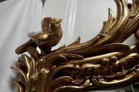 Large Elaborate French Rococo Gilt Console Mirror Decorated with Leaves & Birds (8 of 8) Large Elaborate French Rococo Gilt Console Mirror Decorated with Leaves & Birds (8 of 8)