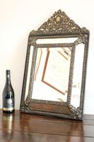 Dutch Repousse Brass Cushion Framed Mirror with Arched Crest (9 of 12) Dutch Repousse Brass Cushion Framed Mirror with Arched Crest (9 of 12)
