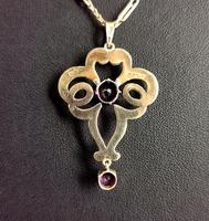 Antique Edwardian Lavalier Pendant, 9ct Gold and Amethyst (7 of 10) Antique Edwardian Lavalier Pendant, 9ct Gold and Amethyst (7 of 10)