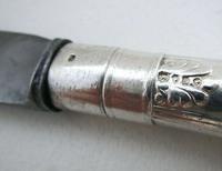 Rare Victorian Coburg Pattern Sterling Silver Antique Large 10½" Table/dinner Knife, Chawner & Co, Sheffield Cutlery (3 of 10) Rare Victorian Coburg Pattern Sterling Silver Antique Large 10½" Table/dinner Knife, Chawner & Co, Sheffield Cutlery (3 of 10)