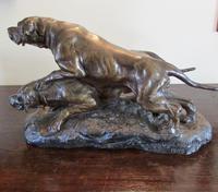Large Sculpture of Spelter Hunting Dogs By T. Cartier with a Bronzed Finish (3 of 7) Large Sculpture of Spelter Hunting Dogs By T. Cartier with a Bronzed Finish (3 of 7)