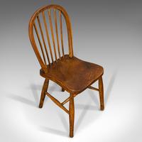 Antique Stick Back Chair, English, Elm, Beech, Station Seat, Victorian c.1870 (6 of 12) Antique Stick Back Chair, English, Elm, Beech, Station Seat, Victorian c.1870 (6 of 12)