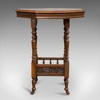Antique Lamp Table, English, Walnut, Octagonal, Side, Games, Edwardian c.1910 (9 of 10) Antique Lamp Table, English, Walnut, Octagonal, Side, Games, Edwardian c.1910 (9 of 10)