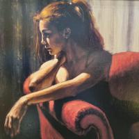 Fabian Perez Hand Embellished Limited Edition Artists Proof Print “rojo Sillon III” with Certificate of Authenticity (4 of 10) Fabian Perez Hand Embellished Limited Edition Artists Proof Print “rojo Sillon III” with Certificate of Authenticity (4 of 10)