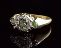 Antique Edwardian Peridot & Diamond Cluster Ring, 18ct Gold (10 of 13) Antique Edwardian Peridot & Diamond Cluster Ring, 18ct Gold (10 of 13)