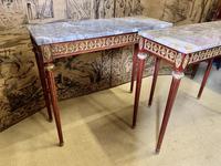 Pair of Empire Style Marble Top Console Tables (3 of 8) Pair of Empire Style Marble Top Console Tables (3 of 8)
