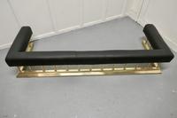Large Brass & Black Leather Step Over Club Fender (4 of 7) Large Brass & Black Leather Step Over Club Fender (4 of 7)