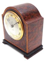 Impressive Amboyna Burr Walnut Edwardian Timepiece Mantel Clock by Dent London (4 of 10) Impressive Amboyna Burr Walnut Edwardian Timepiece Mantel Clock by Dent London (4 of 10)