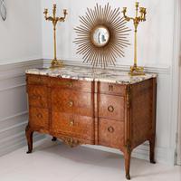Late 19th Century French Gilt Bronze Mounted Tulipwood & Kingwood Marble Topped Commode (8 of 10) Late 19th Century French Gilt Bronze Mounted Tulipwood & Kingwood Marble Topped Commode (8 of 10)
